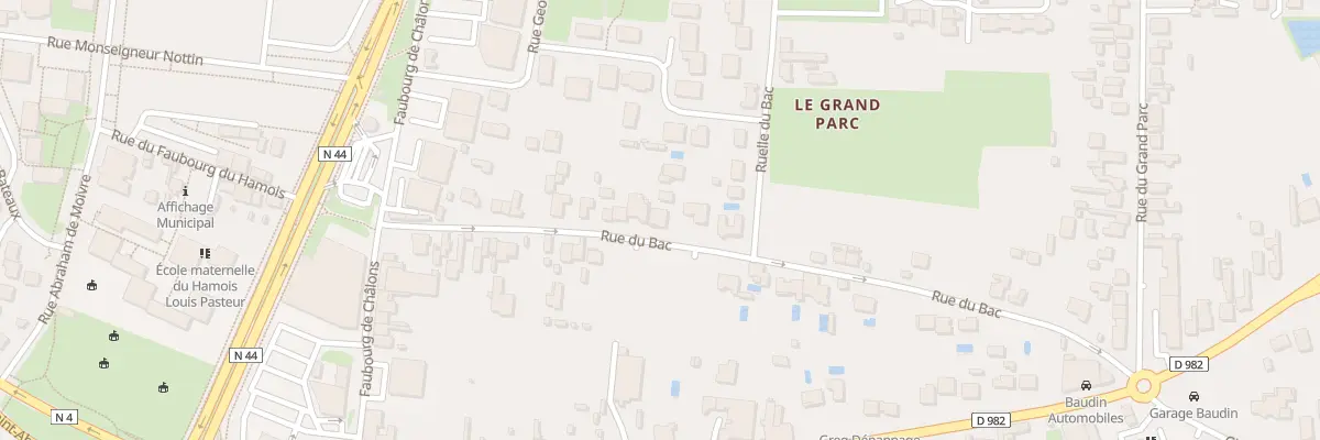 Plan du 26 Rue du Bac à Vitry-le-François