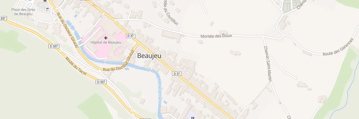 Plan du 209 Rue Général Leclerc à Beaujeu