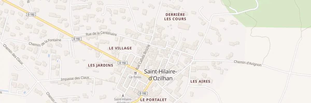 Plan du 5277 Rue de la Centenaire à Saint-Hilaire-d’Ozilhan