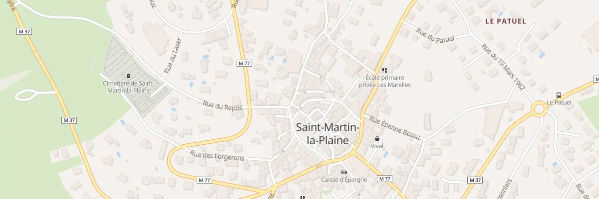 Plan du 9 Rue Zacharie à Saint-Martin-la-Plaine