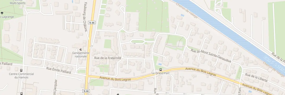Plan du 6 All de la Jénause à Vitry-le-François