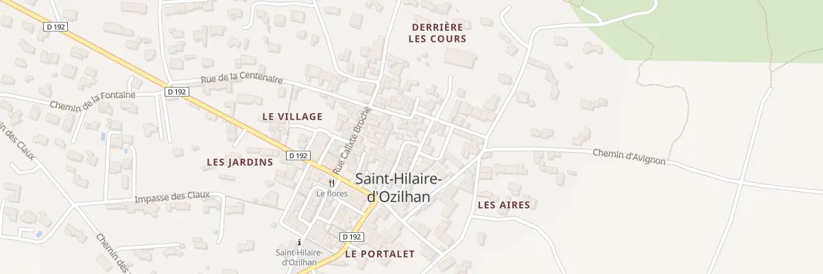 Plan du 17 Rue de l’Horloge à Saint-Hilaire-d’Ozilhan