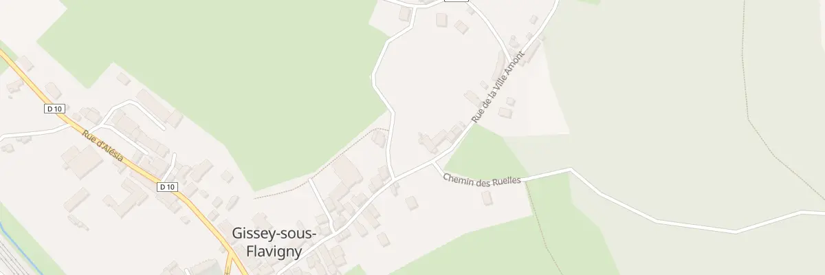 Plan du 11 Rue de la Ville Amont à Gissey-sous-Flavigny