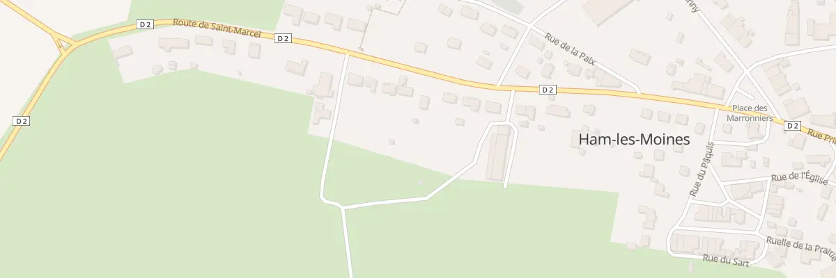 Plan du 26 Rte de Saint Marcel à Ham-les-Moines