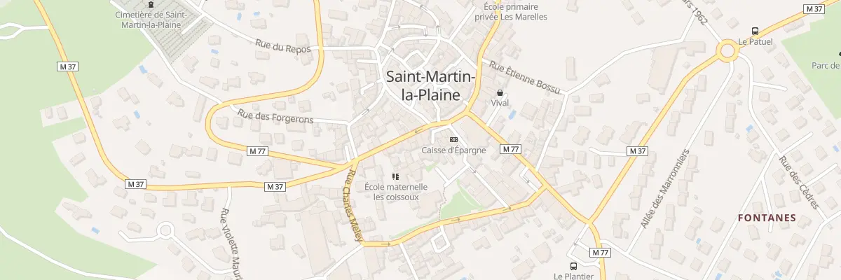 Plan du 3 Rue Etienne Féchet à Saint-Martin-la-Plaine