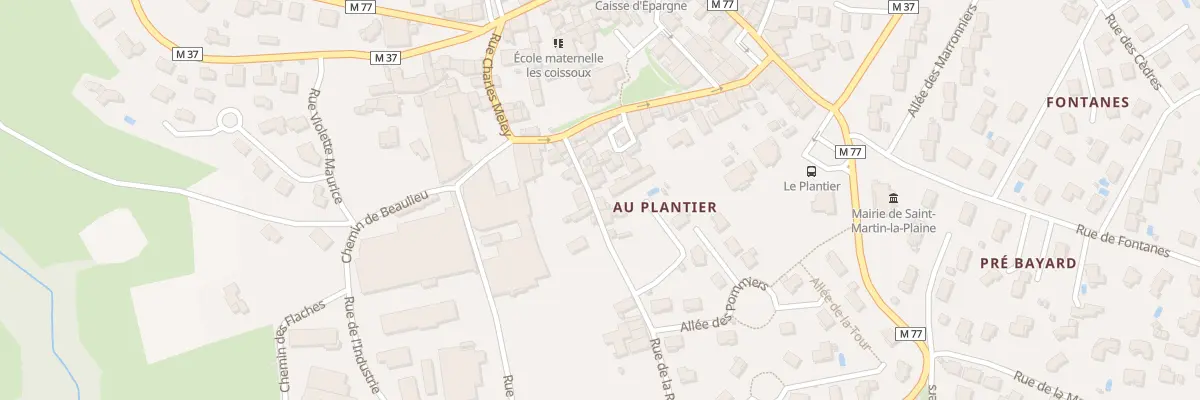Plan du 12 Rue de la Ragotte à Saint-Martin-la-Plaine