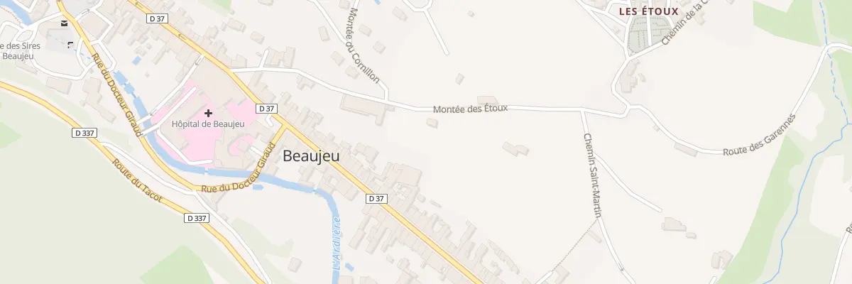Plan du 238 Mte des Etoux à Beaujeu