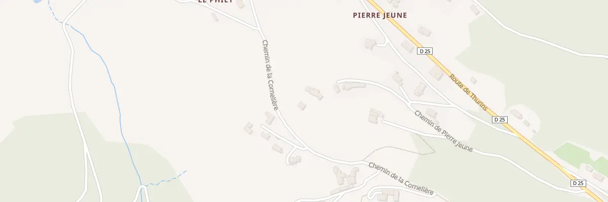 Plan du 413 Che de la Corneliere à Yzeron