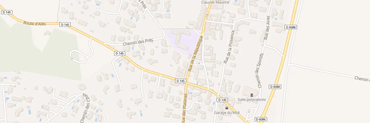 Plan du 5010 Rue de la République à Connaux