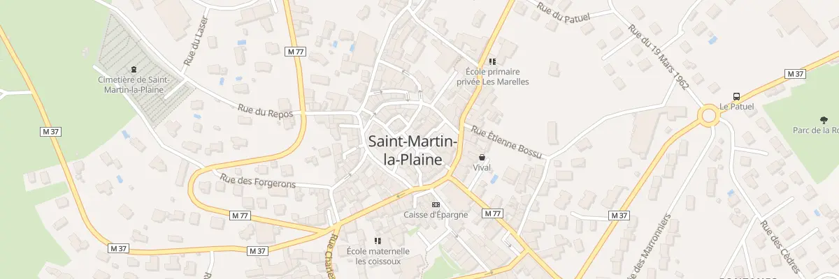 Plan du 10 Pl du 8 Mai 1945 à Saint-Martin-la-Plaine