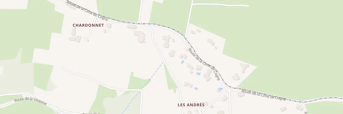 Plan du 318 Rte des Andres à Cogny
