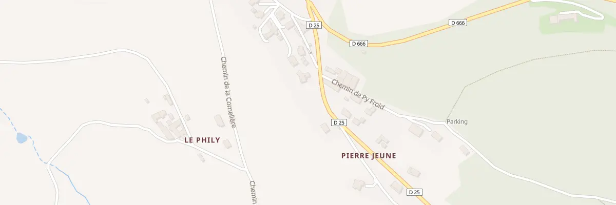 Plan du 180 Rte de Thurins à Yzeron