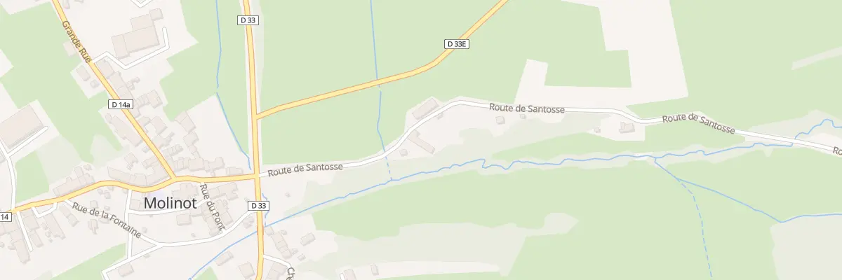 Plan du 2 Rte de Santosse à Molinot
