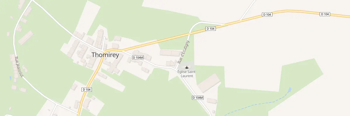 Plan du 1 Rue d’Ecutigny à Thomirey