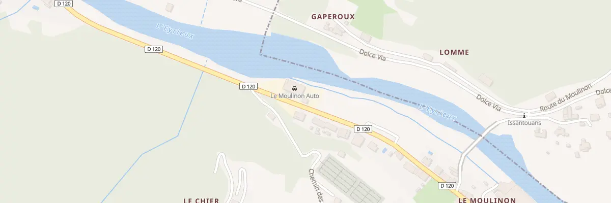 Plan du 5058 Le Chier à Saint-Sauveur-de-Montagut