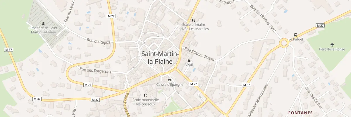 Plan du 3 Rue Béthenod à Saint-Martin-la-Plaine