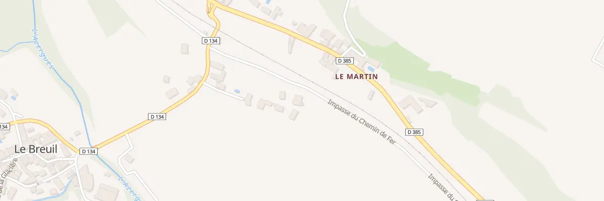Plan du 5214 Le Martin au Breuil