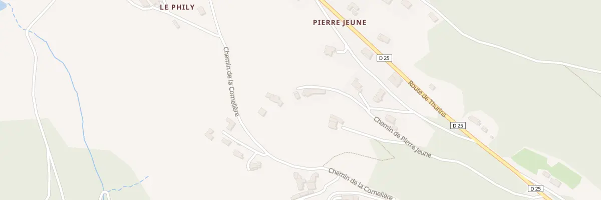 Plan du 474 Che de Pierre Jeune à Yzeron