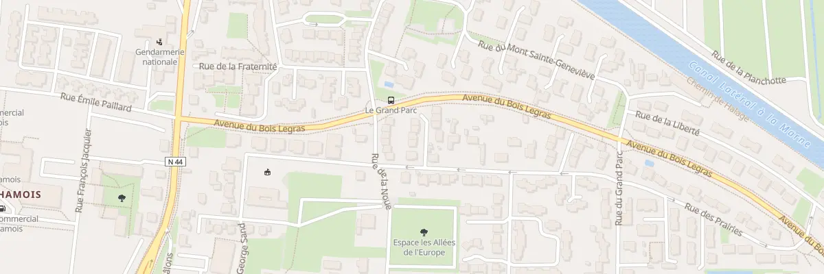 Plan du 6 Rue du Petit Parc à Vitry-le-François