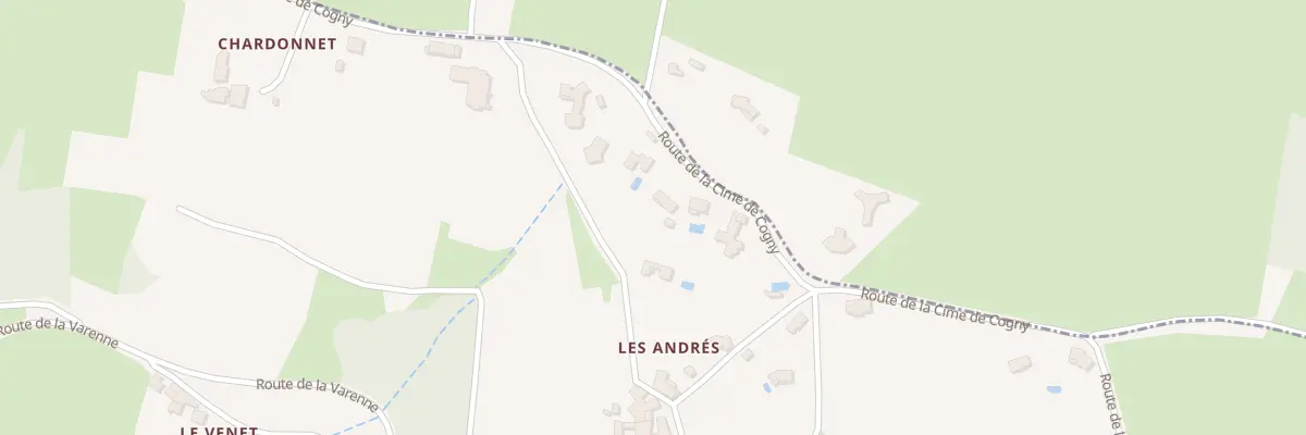 Plan du 797 Rte de la Cime de Cogny à Cogny