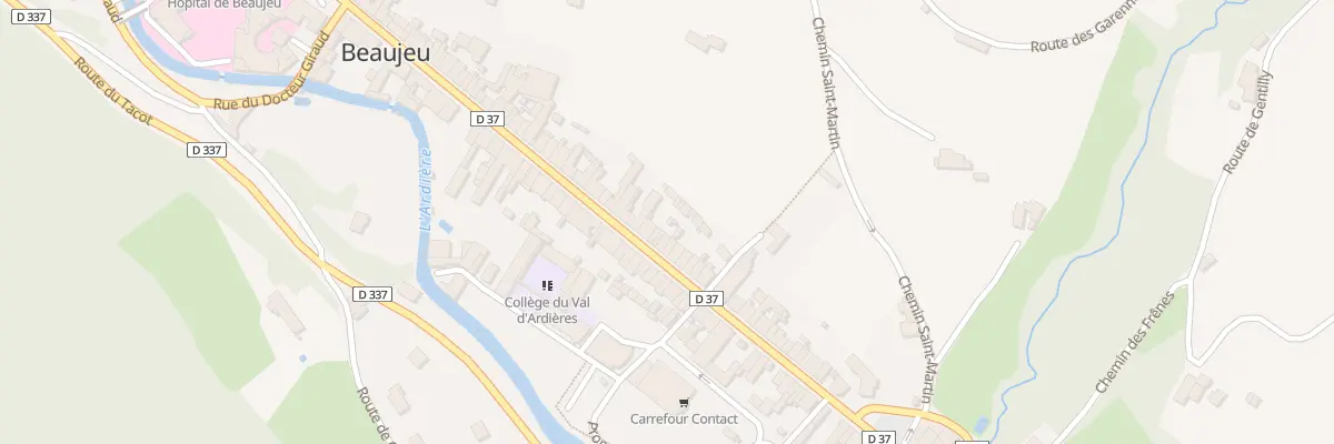 Plan du 381 Rue Général Leclerc à Beaujeu