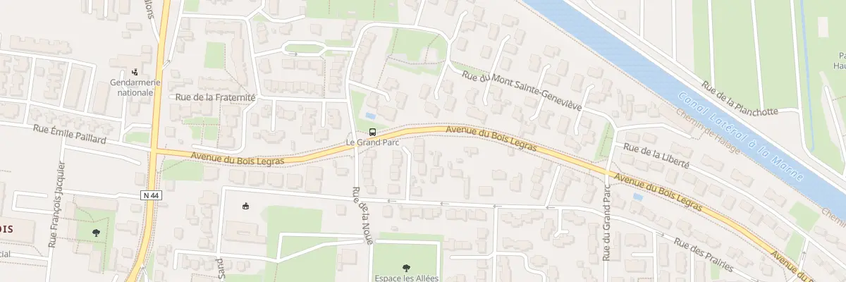 Plan du 12 Rue du Petit Parc à Vitry-le-François
