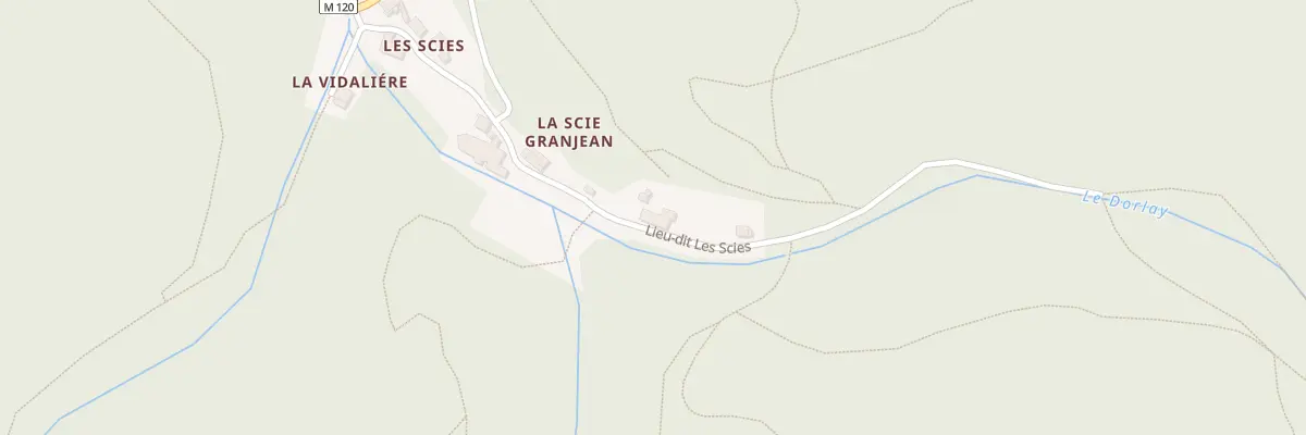 Plan du 725 Les Scies à Doizieux
