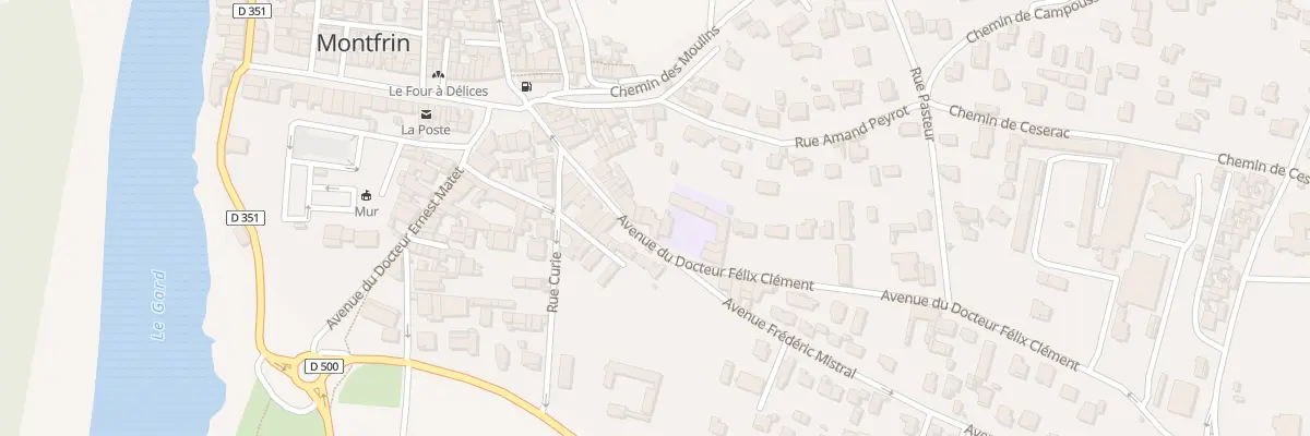 Plan du 21 Av du Doc Felix Clement à Montfrin