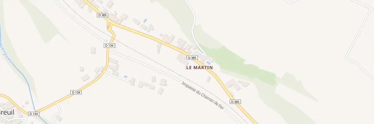 Plan du 5044 Le Martin au Breuil