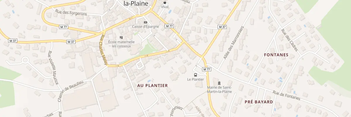 Plan du 5 Rue Marrel Bertholon à Saint-Martin-la-Plaine