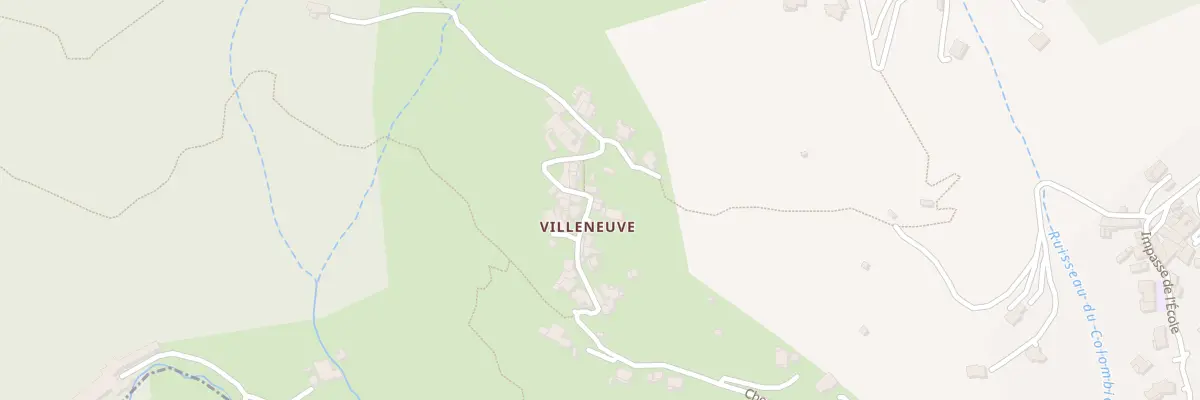 Plan du 620 Che de Villeneuve à Coux