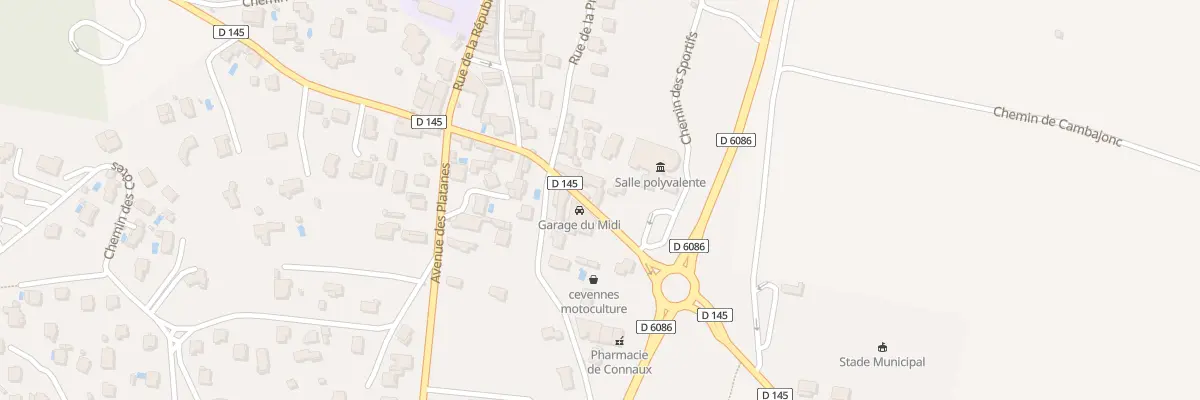Plan du 5176 Rte d’Avignon à Connaux