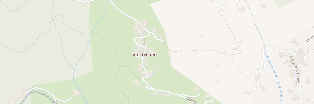 Plan du 610 Che de Villeneuve à Coux