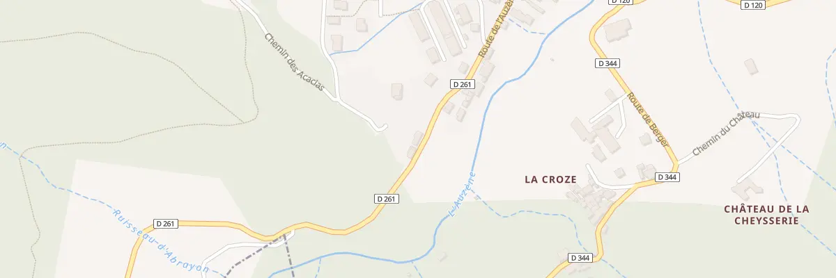 Plan du 280 Rte de l’Auzene à Saint-Sauveur-de-Montagut