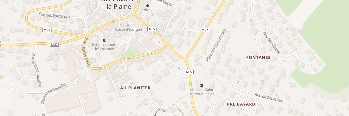 Plan du 3 Rue Antoine Marrel à Saint-Martin-la-Plaine