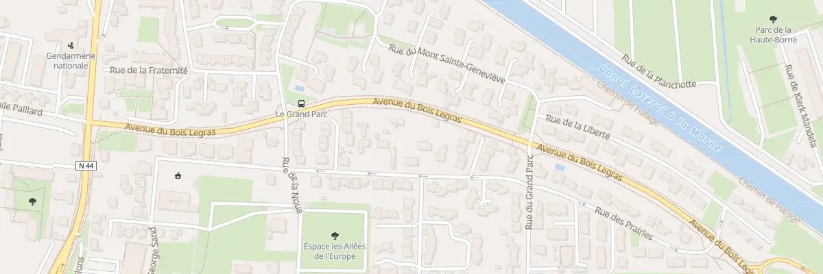 Plan du 28 Rue du Petit Parc à Vitry-le-François