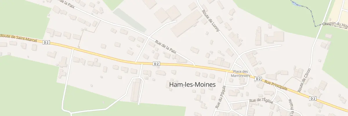 Plan du 7 Rte de Saint Marcel à Ham-les-Moines