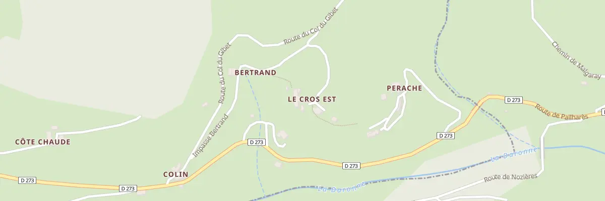 Plan du 180 Imp du Cros Est à Pailharès