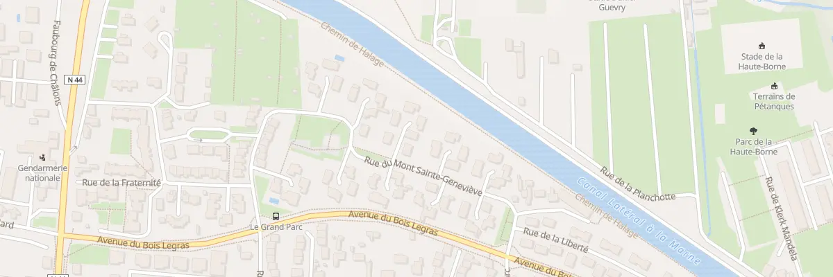 Plan du 36 Rue du Mont Sainte-Geneviève à Vitry-le-François