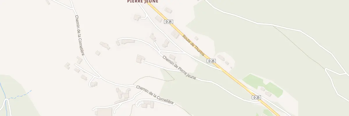 Plan du 318 Che de Pierre Jeune à Yzeron