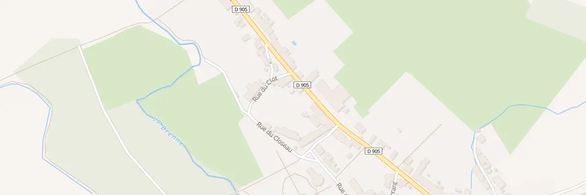 Plan du 25 Gr Grande Rue à Grosbois-en-Montagne