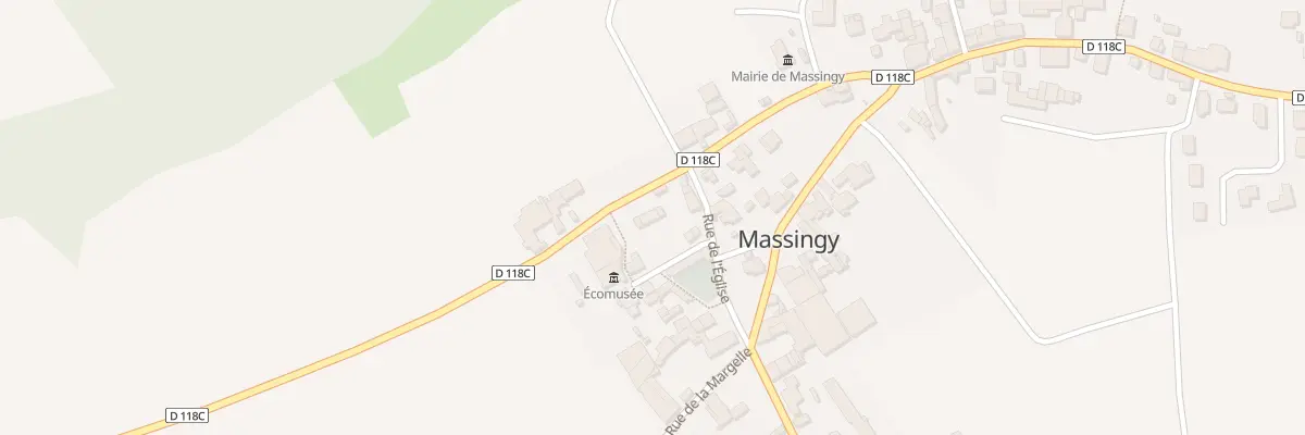 Plan du 9001 Rue Derrière l’Eglise à Massingy