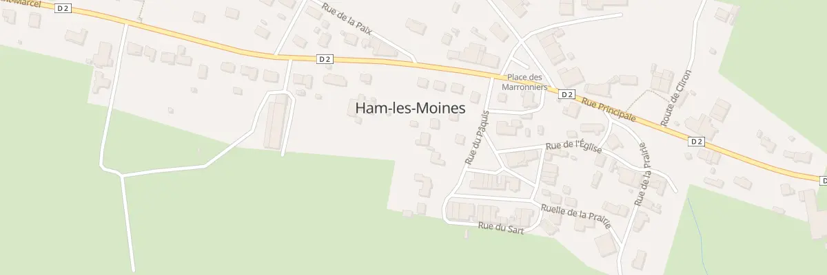 Plan du 7 Rue du Paquis à Ham-les-Moines