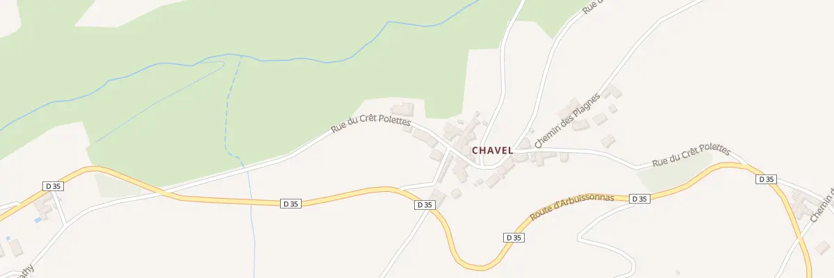 Plan du 340 Rue du Crêt Polettes à Vaux-en-Beaujolais