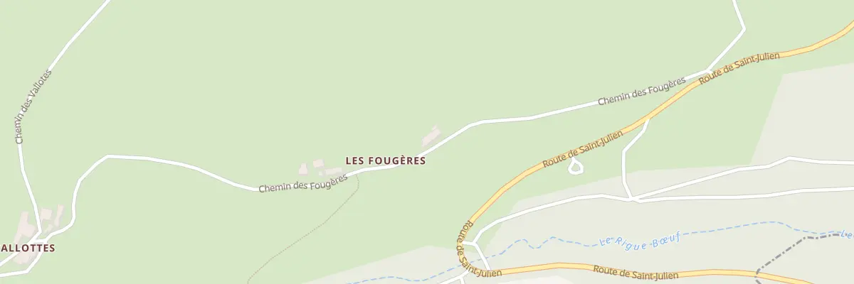 Plan du 332 Che des Fougères à Colombier