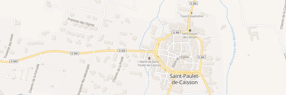 Plan du 5002 Rte de Saint-Julien à Saint-Paulet-de-Caisson