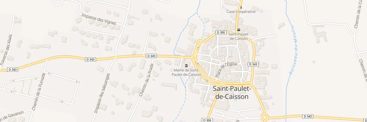 Plan du 5065 Imp des Jardins à Saint-Paulet-de-Caisson