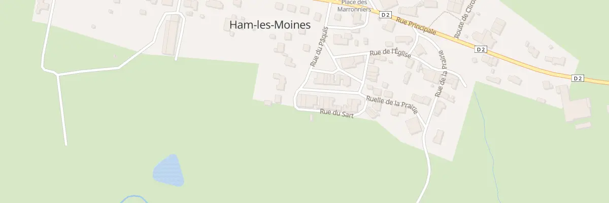 Plan du 3 Rue du Sart à Ham-les-Moines