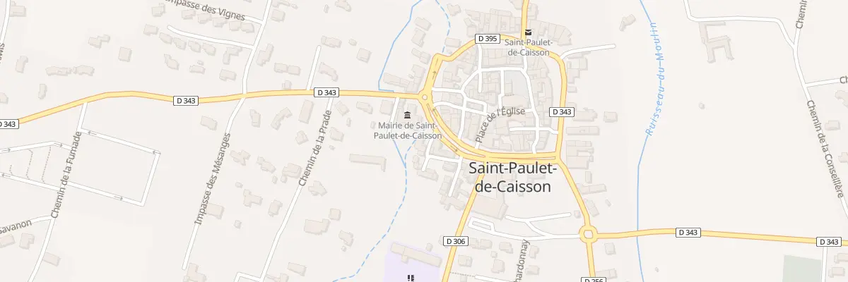 Plan du 13 Rue Tranquille à Saint-Paulet-de-Caisson