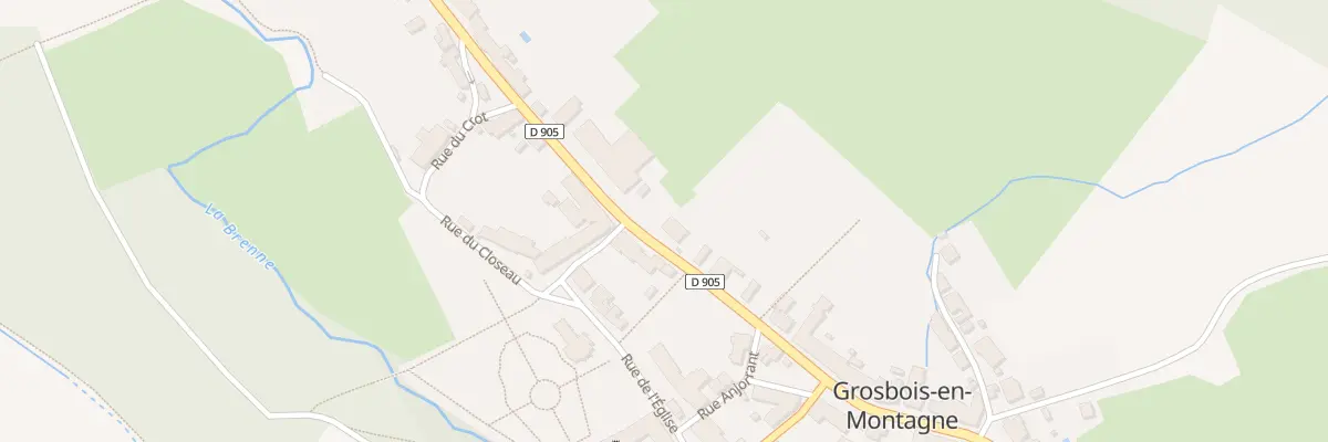 Plan du 44 Gr Grande Rue à Grosbois-en-Montagne